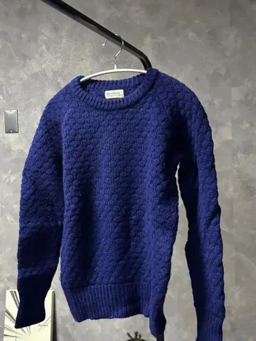 BEAMS BOY 네이비 니트 스웨터 엘보 배치 포함