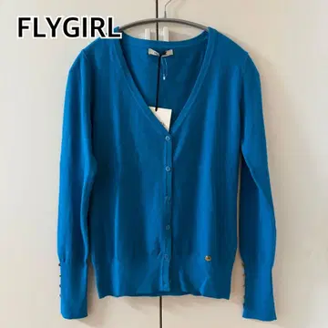 미사용 택 포함 플라이걸 FLYGIRL 가디건 블루