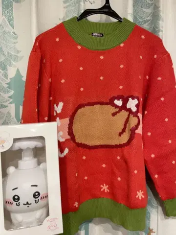 치이카와 파크 스웨터 토끼 TORINIKU 레드 비누 디스펜서