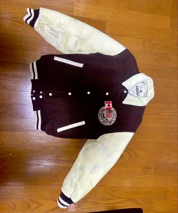 MACBETH 바시티 자켓 L 사이즈 다크 브라운 일본제