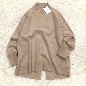 택 포함 새상품 아르페쥬 스토리 양모 캐시미어 하이넥 니트 루즈핏