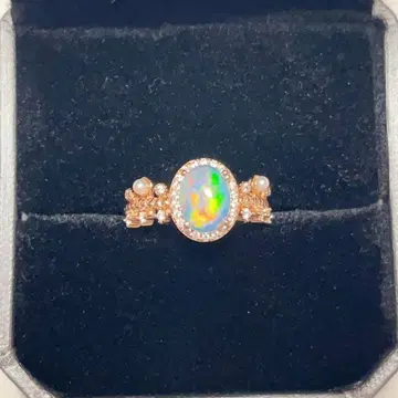 [ 간사이 엑스포 ] 천연 오팔 반지 부탄관 실버 925 EXPO2025