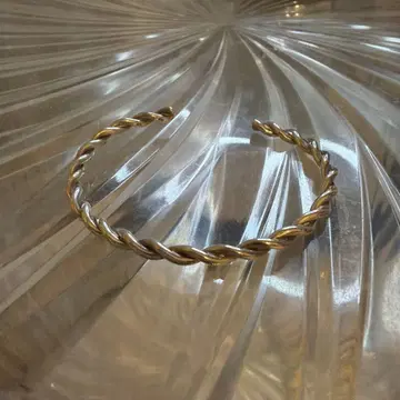 ete 실버 트위스트 디자인 뱅글 실버 925