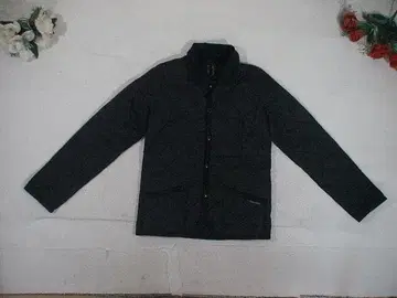 100561 라벤햄 퀼트 자켓 블랙