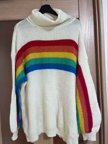 candystripper 레인보우 니트