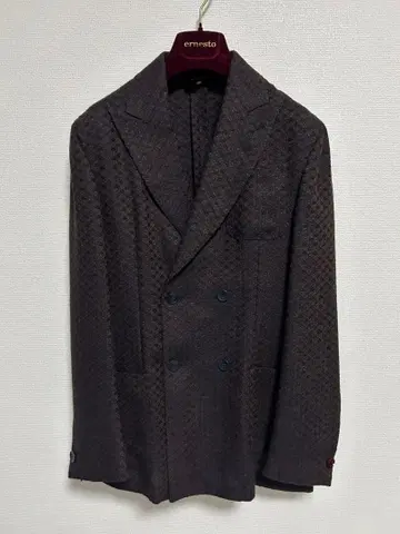 ernesto46 다크 브라운 더블 자켓 beams