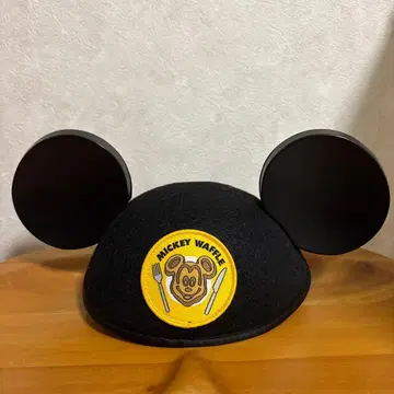 미키 와플 모자 (블랙)