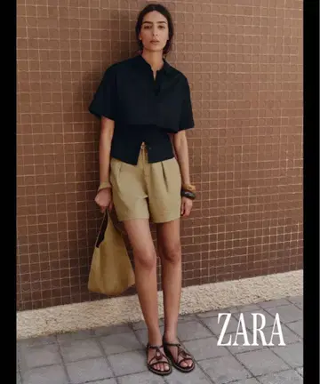 ZARA 벨트 포함 린넨 버뮤다 팬츠 UNIQLO GU H&M