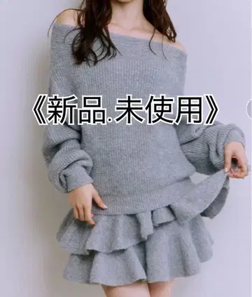 LILYBROWN 오프숄더 니트 셋업