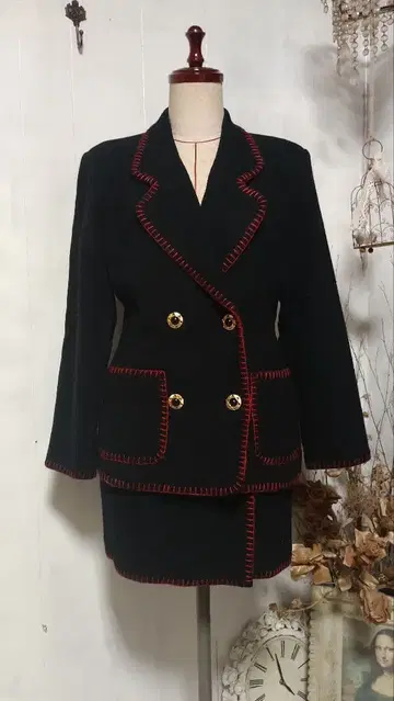 MADE IN JAPAN [ PHOEBE ] 울 블랙 수트 버블