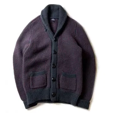 [ 명작 ] L.L.Bean 버즈아이 패턴 숄카라 니트 가디건 S