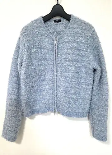 PLST 트위드 라이크 집업 가디건 M 사이즈