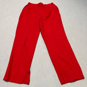 유나이티드 애로우즈 레드 슬릿 팬츠 허리밴딩