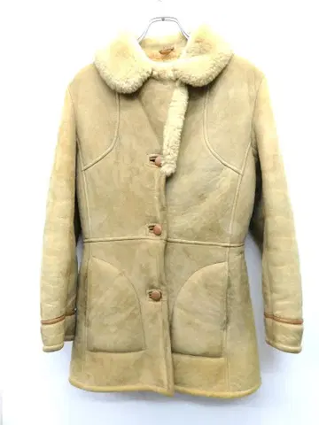 뉴질랜드제 핸드크라프트 무스탕 코트 여성용