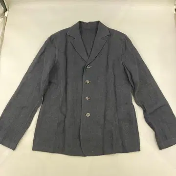 JURGEN LEHL 요건 레일 L 린넨 실크 자켓 네이비