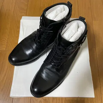 PIEDI NUDI 블랙 레이스업 부티