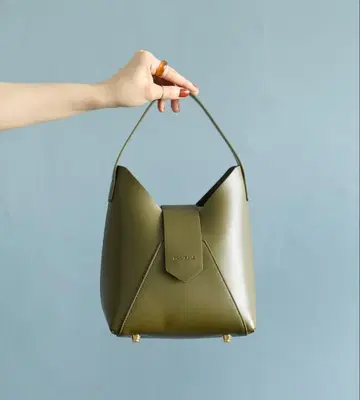 HASHIBAMI 페즈 원 핸들 백 올리브