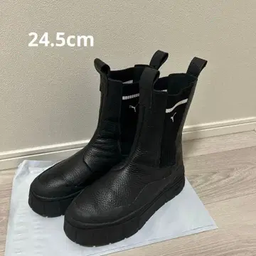 새상품급 PUMA 스니커즈 부츠 메이즈 턱 첼시 24.5cm