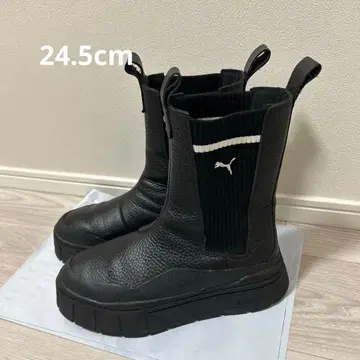 새상품급 PUMA 스니커즈 부츠 메이즈 턱 첼시 24.5cm