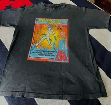 POWERMAN 5000 티셔츠 블랙 빈티지 투어 티셔츠