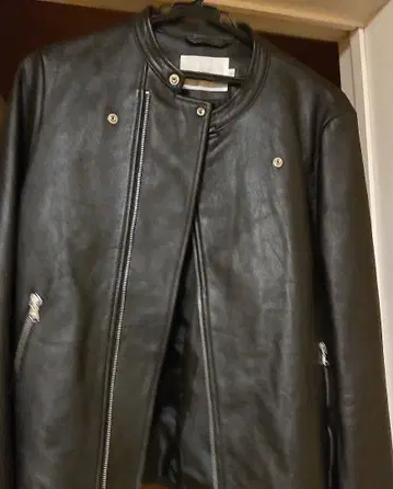 LiSS 가죽 자켓 블랙