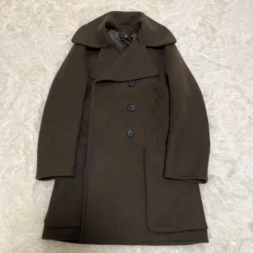 UNIQLO +J 더블 페이스 피 코트 브라운