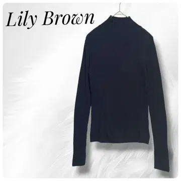 릴리 브라운 Lily Brown 다크 블루 하이넥