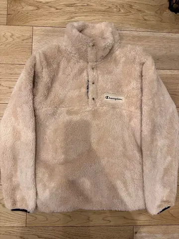 Champion 플리스 자켓 베이지 Medium