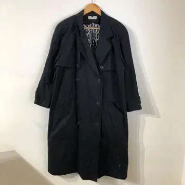 MARRYME 여성용 빈티지 트렌치코트 네이비