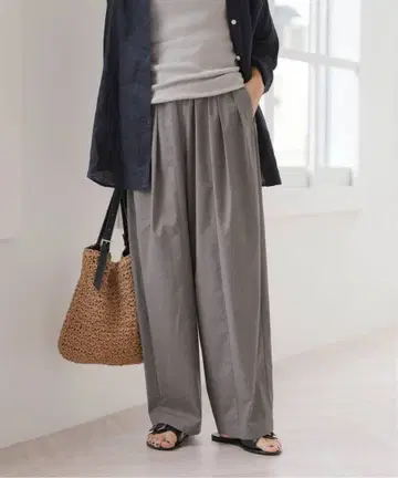 relume 워셔블 브로드 커브 이지 팬츠