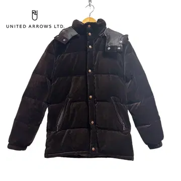 UNITED ARROWS 블루 라벨 다크 브라운 다운 자켓