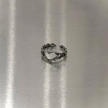 하트형 오픈 링 실버