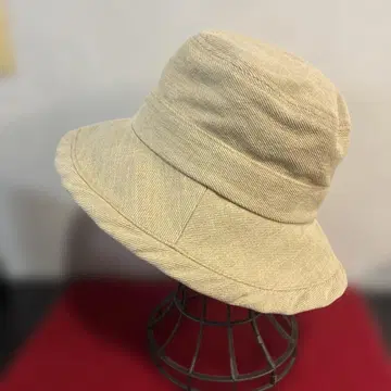 치요다 모자 베이지 버킷햇 면 100%