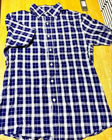 Victorinox 체크 무늬 반팔 셔츠 M