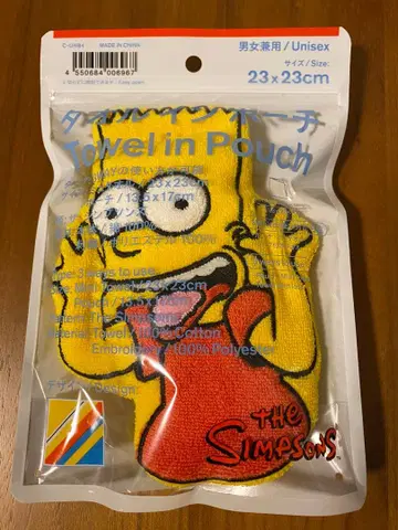 바트 심슨 타월 23x23cm