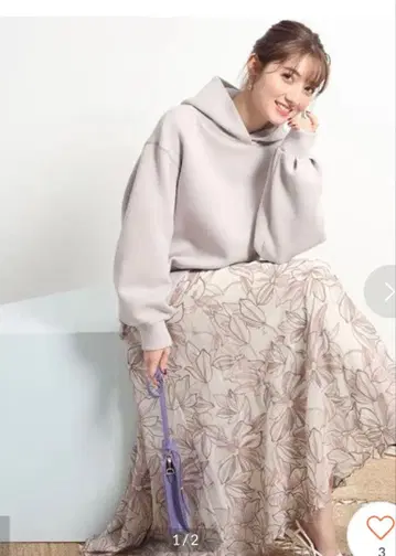 아푸와이저 리셰 에어리 자수 롱 스커트