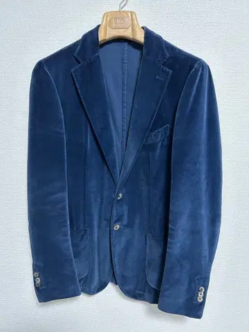 Santaniello 48 네이비 벨벳 테일러드 자켓 빔즈