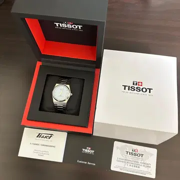 [ 새상품급 ] TISSOT PRX 아이스 블루 35mm 자동 오토매틱