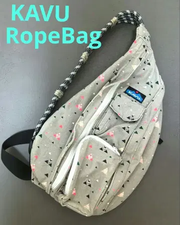 KAVU 로프 슬링 숄더백 바디백, 그레이스카이 피쉬