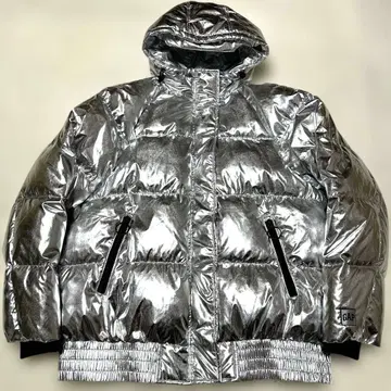 새상품급 GAP 다운 자켓 L 실버 야마다 유 착용 모델 광택