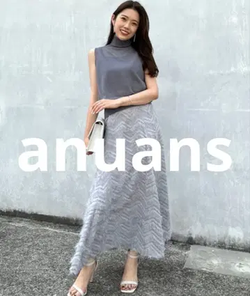 새상품급 anuans 셋업 MEDIUM 색스 블루 여성용