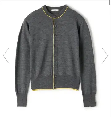 MACPHEE 플레인 울 크루넥 가디건