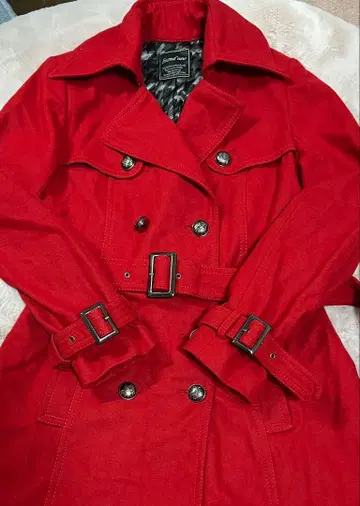 brand new 트렌치코트 레드