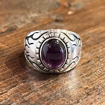 Sterling 실버 925 반지 - 21호 Amethyst