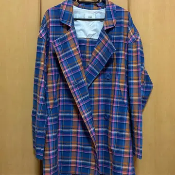 체크 무늬 코트 S 사이즈