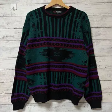 [ SCANDIA ] 디자인 니트 스웨터 미국 빈티지 의류 80s