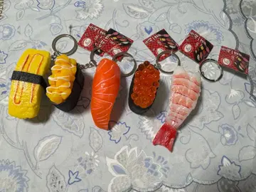 [ 리얼 식품 시리즈 ] 스시 키링 세트