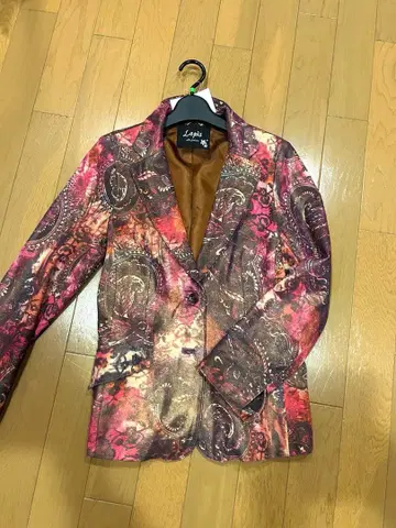 Lapis 스페인 가죽 프린트 테일러드 자켓 새상품
