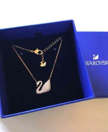 스와로브스키 새상품 스완 목걸이 Swarovski Swan