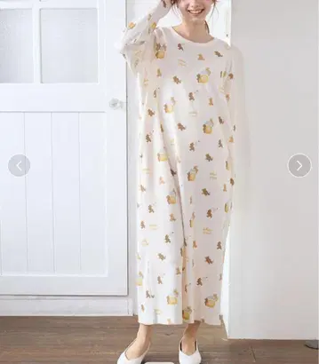 젤라또피케 파자마 원피스 허니 베어 곰돌이 룸웨어